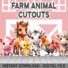 Farm Animal Cutout Props
