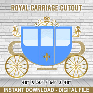 Royal Carriage Cutout – Blue – 48”x 36”/ 64”x 48”