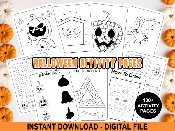 Halloween Activity Pages for Kids