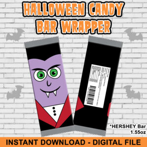 Halloween Candy Bar Wrappers – Dracula